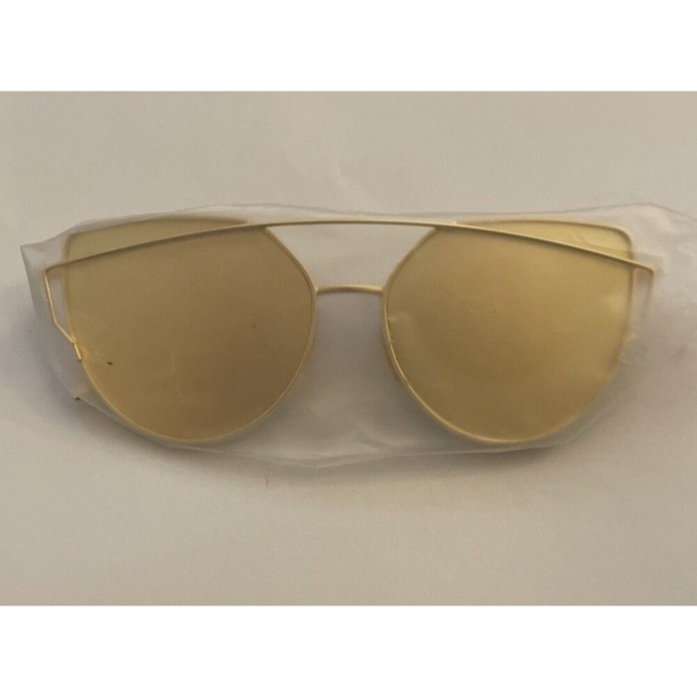 Matte Golden Fashion Sunglasses New (They’re See Through)
